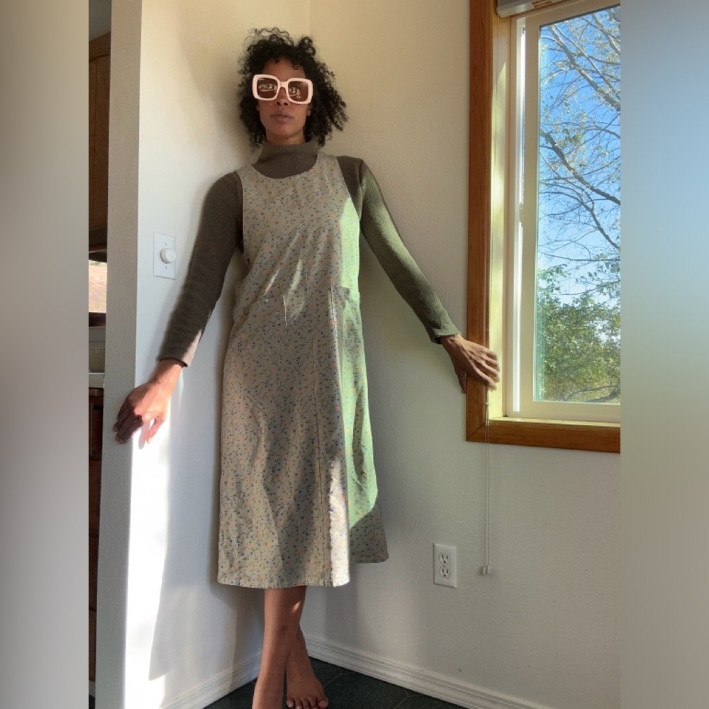 Vintage floral maxi dress